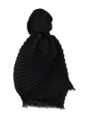 Issey Miyake Double Pleats Scarves And Foulards Black