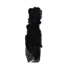 Issey Miyake Ramie Pleats Scarves And Foulards Black In Black