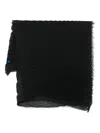 Issey Miyake Pleated Scarf In Black