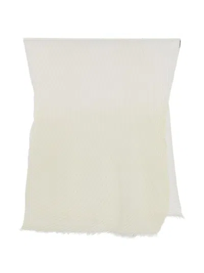 Issey Miyake Pleated Scarf By  In White