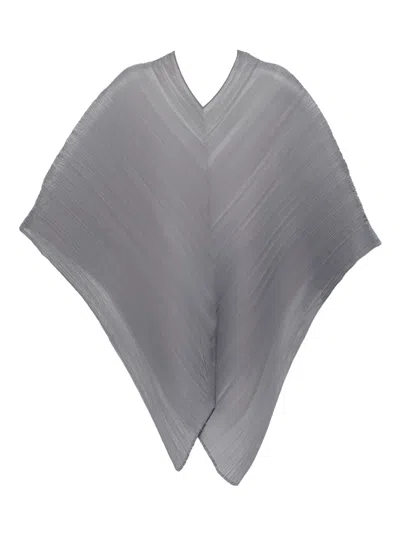 Issey Miyake Pleated Scarf In Gray