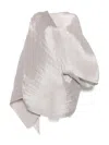 Issey Miyake Pleated Scarf In White