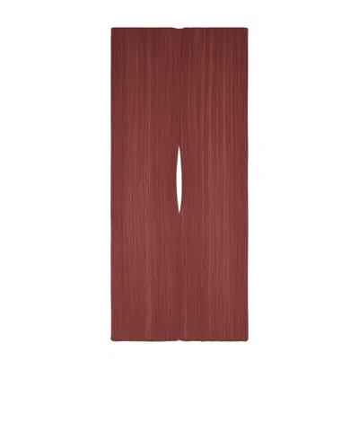 Issey Miyake Pleated Shawl In Brown