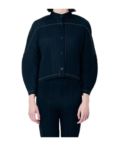 Issey Miyake Pleated Shirt In Black