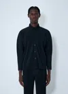 Issey Miyake Pleated Shirt In Blue