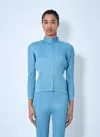 Issey Miyake Monthly Colors January Blouse In Blue