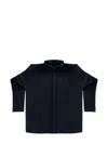 Issey Miyake Pleated Shirt In Blue