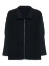 Issey Miyake Homme Plisse'  Men Pleated Zipped Shirt