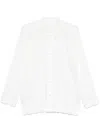 Issey Miyake Pleated Shirt In White
