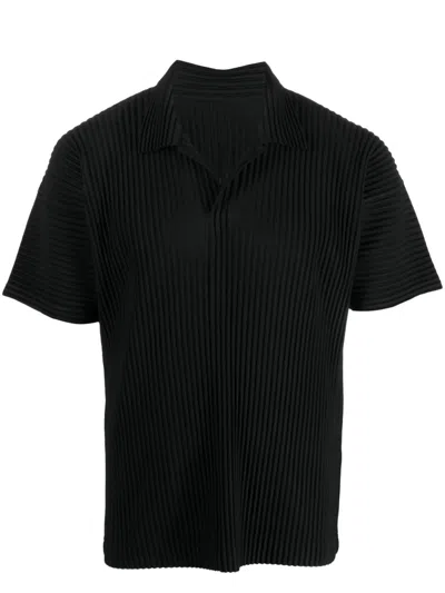 ISSEY MIYAKE PLEATED SHORT-SLEEVE SHIRT