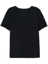 Issey Miyake Pleated Short-sleeve T-shirt In Blue