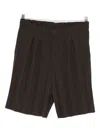 Issey Miyake Pleated Shorts In Black
