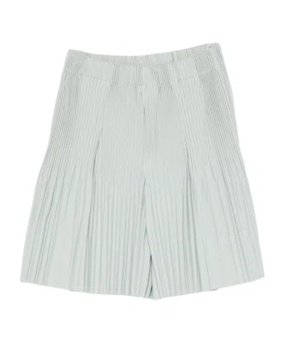 Issey Miyake Pleated Shorts In Multi