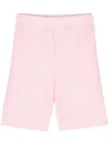 Issey Miyake May Plissé Pleated Bermuda Shorts In Pink