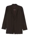 Issey Miyake Pleated Single-breasted Blazer