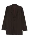 Issey Miyake Pleated Single-breasted Blazer In Multi