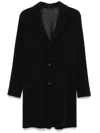 Issey Miyake Pleated Single-breasted Coat In Black