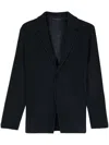 Issey Miyake Men's Pleated Single-button Sports Jacket In Blue