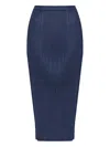 Issey Miyake Navy May Loop Bottoms Midi Skirt