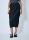 Issey Miyake Pleated Skirt In Black