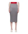 Issey Miyake Gray Basics Midi Skirt In Gray
