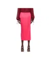 Issey Miyake Pink Monthly Colors March Midi Skirt In Pink