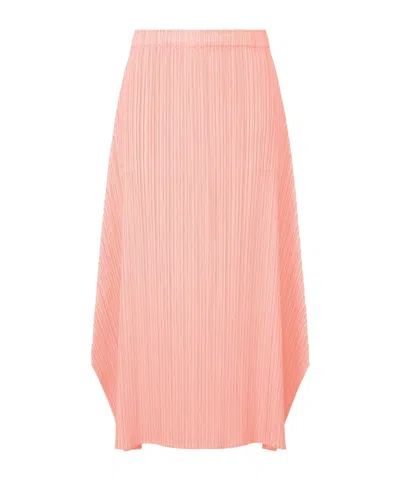 Issey Miyake Pleated Skirt In Pink
