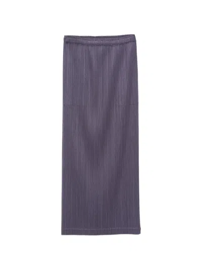 Issey Miyake Pleated Skirt In Purple