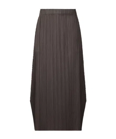 Issey Miyake Pleated Skirts In Black