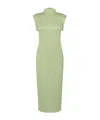 Issey Miyake Pleated Sleeveless Dress In Green