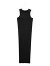 Issey Miyake Pleated Sleeveless Midi Dress In Black