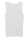 Issey Miyake Pleated Sleeveless Top In White
