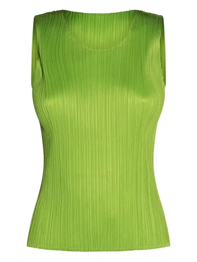 ISSEY MIYAKE PLEATED SLEEVELESS TOP