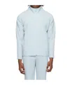 Issey Miyake Pleated Stand-neck Casual Jacket In White