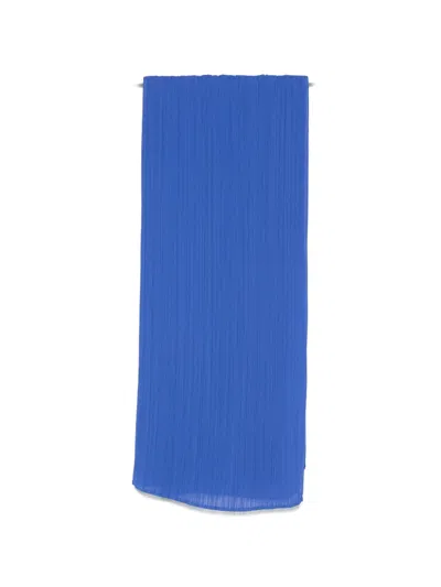 Issey Miyake Pleated Stole In Metallic