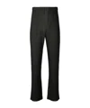 Issey Miyake Pleated Straight-leg Pants In Green