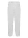 Issey Miyake Pleated Trousers With Elasticated Waistband And Ribbed Texture