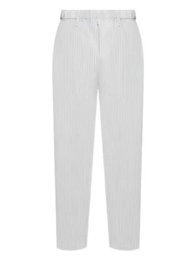 ISSEY MIYAKE PLEATED STRAIGHT-LEG TROUSERS - MEN'S - POLYESTER
