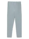 Issey Miyake Straight-leg Trousers With Elastic Waistband And Vertical Stripes