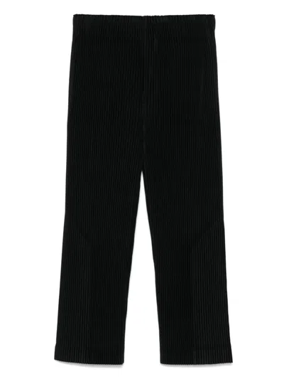 ISSEY MIYAKE PLEATED STRAIGHT-LEG TROUSERS
