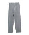 Issey Miyake Pleated Straight-leg Trousers In Green