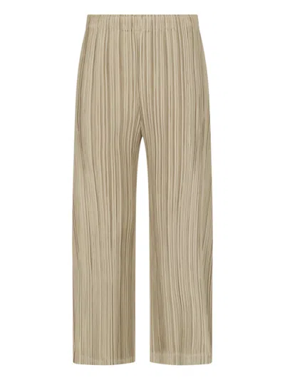 Issey Miyake Pleated Straight Pants In Black