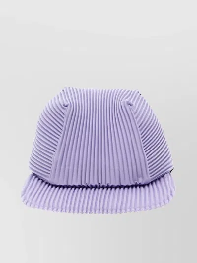 Issey Miyake Pleated Structured Baseball Cap In Purple