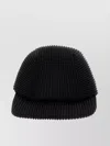 Issey Miyake Ribbed Texture Curved Brim Baseball Cap