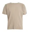 Issey Miyake Homme Plisse  Mens 43-linen Beige Pleated Crewneck Knitted T-shirt In Beige