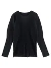 Issey Miyake Pleated T-shirt In Black