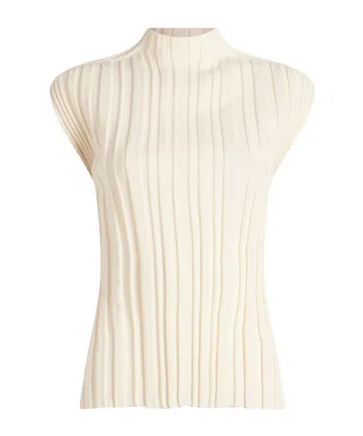 Issey Miyake Pleated T-shirt In Blue
