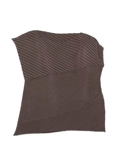 Issey Miyake Women Asymmetric Top In Multi
