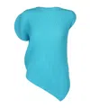 Issey Miyake Pleated T-shirt In Green