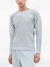 Issey Miyake Homme Plisse'  Men Pleated T-shirt In Grey